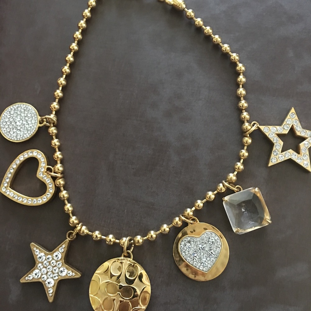 Coach charm necklace